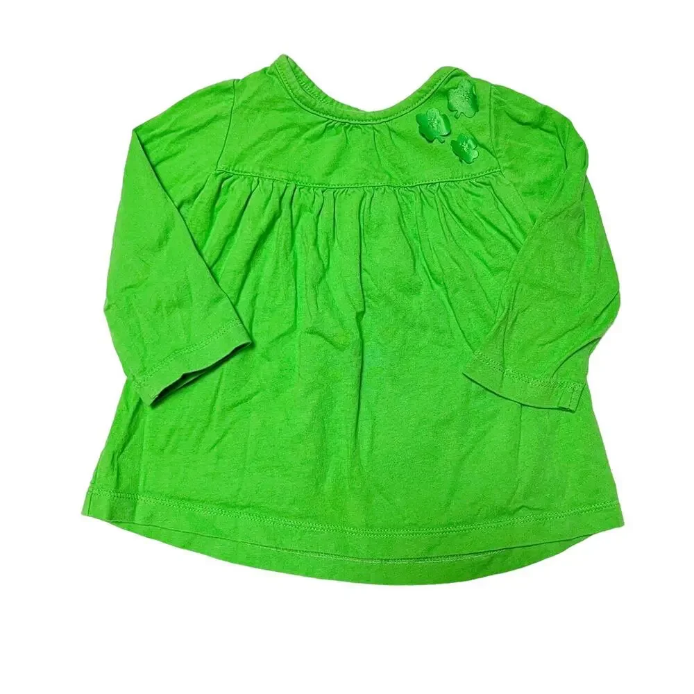Carter's Long Sleeve Shamrock Shirt Size 12m